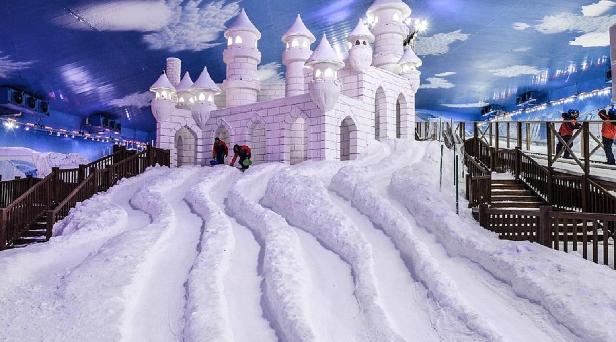 Estrtura do parque de neve em Gramado